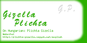 gizella plichta business card